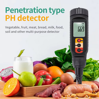 Accurate Food pH and Temp Probe for Cooking and Gardening