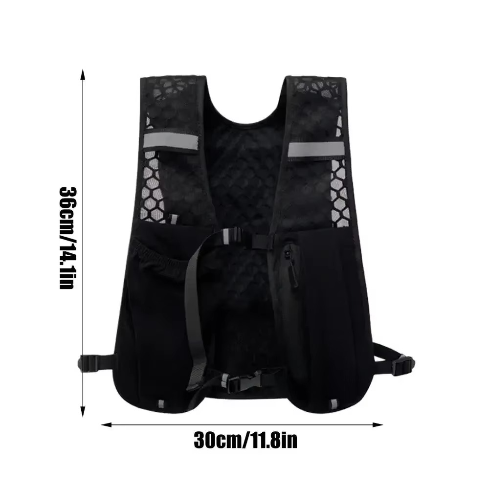 Lightweight Water Backpack With Reflective Panels And Ventilated Mesh