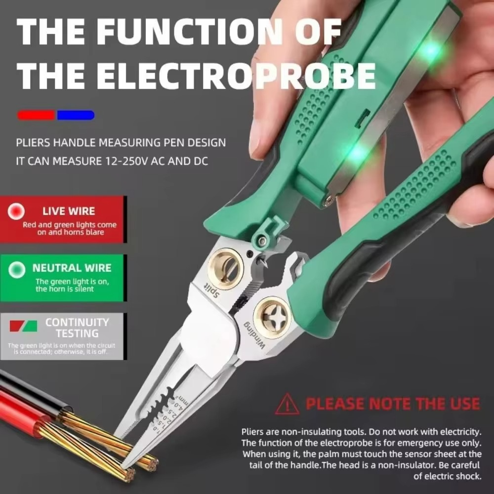 Pocket Wire Stripper and Cable Cutter Tool