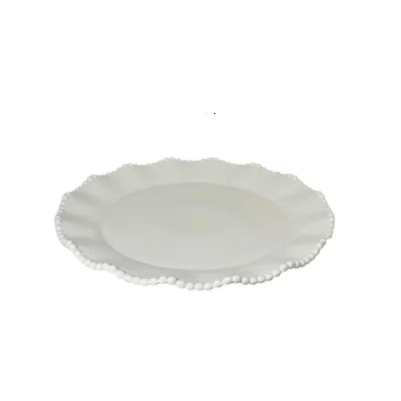 Classic White Ceramic Dinner Plate Set