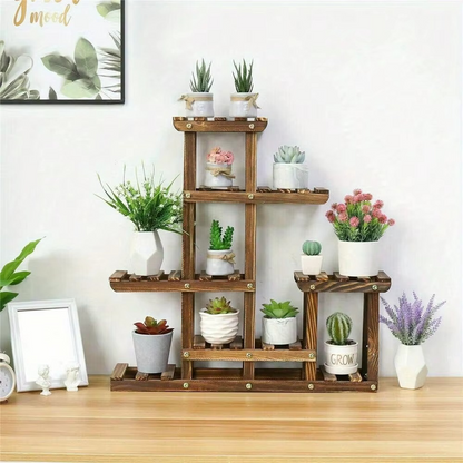 Space Saving 9 Shelf Corner Plant Rack