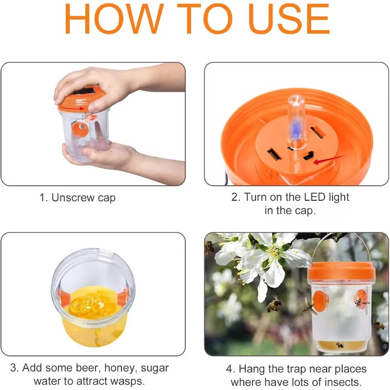 Outdoor UV Insect Trap for Wasps and Yellow Jackets