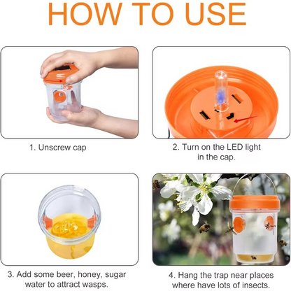 Outdoor UV Insect Trap for Wasps and Yellow Jackets