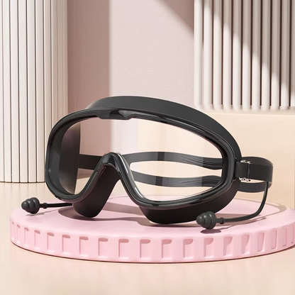 Clear Lens Swim Goggles - Waterproof Anti Fog Swimming Mask - Hehif