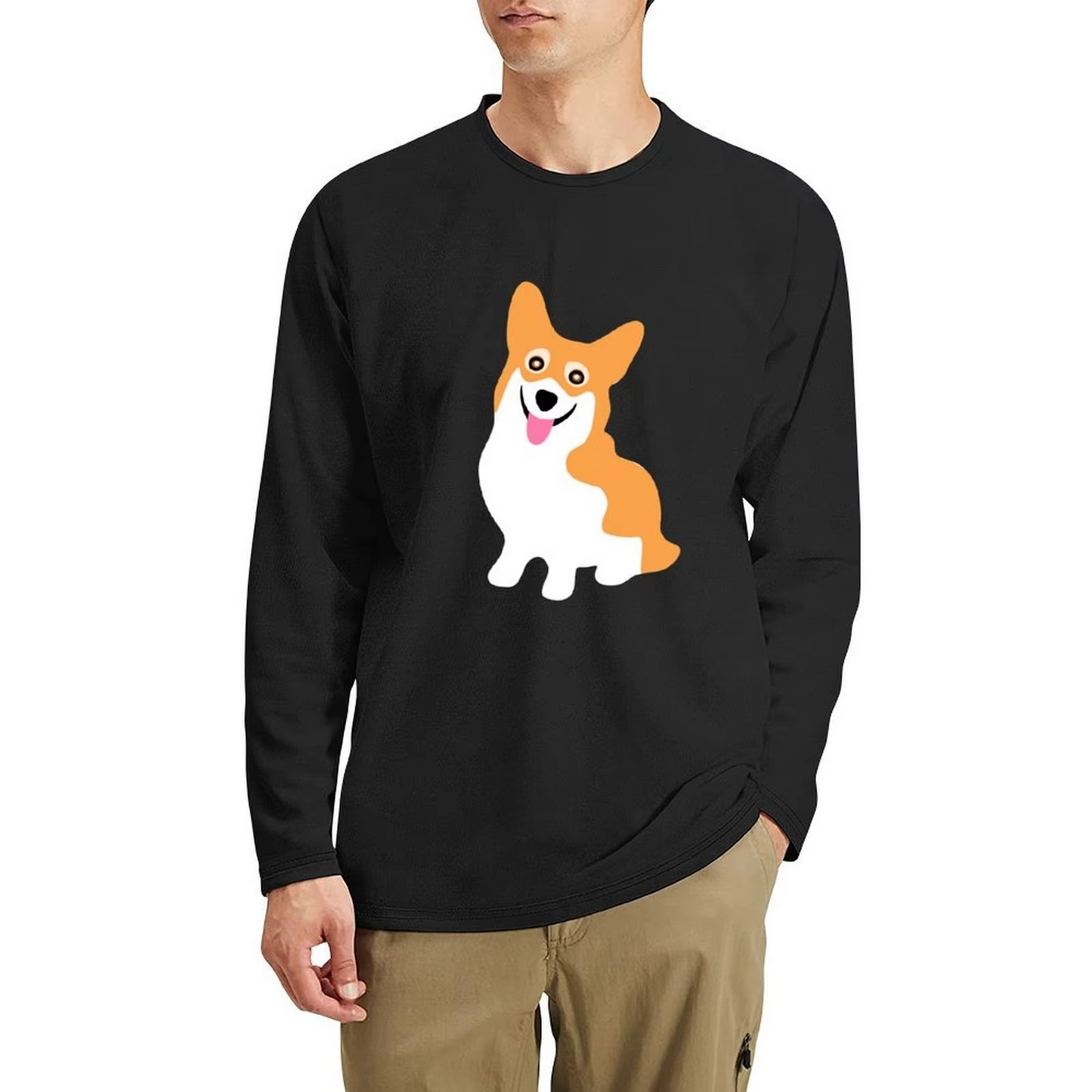 Funny Dog Graphic Tee for Guys