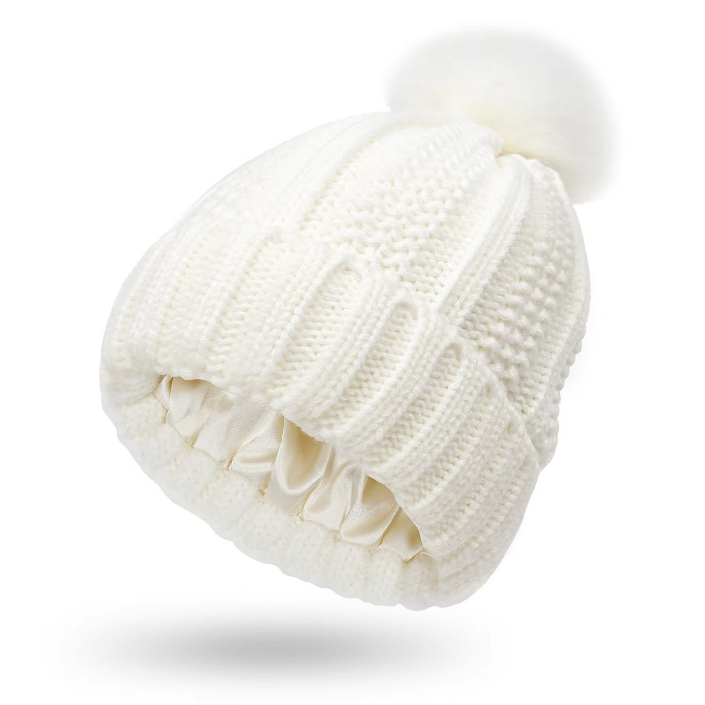 Warm Cable Knit Slouch Beanie
