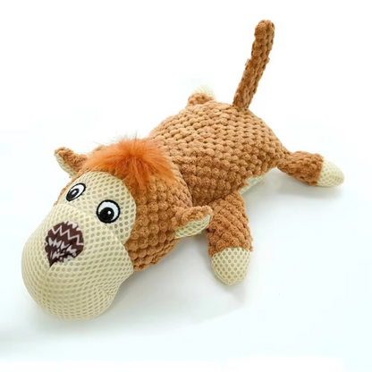 Tough Fuzzy Squeaker Dog Toy for Big Dogs