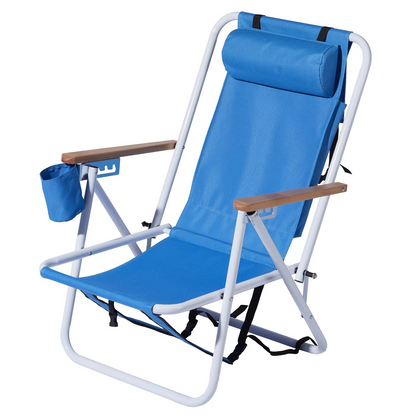 Collapsible Lightweight Portable Beach Chairs - Blue