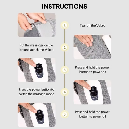 Portable Air Compression Leg Massager for Pain Relief