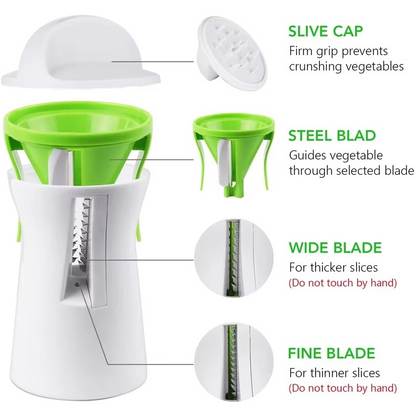 Easy Use Veggie Spiral Cutter and Noodle Maker