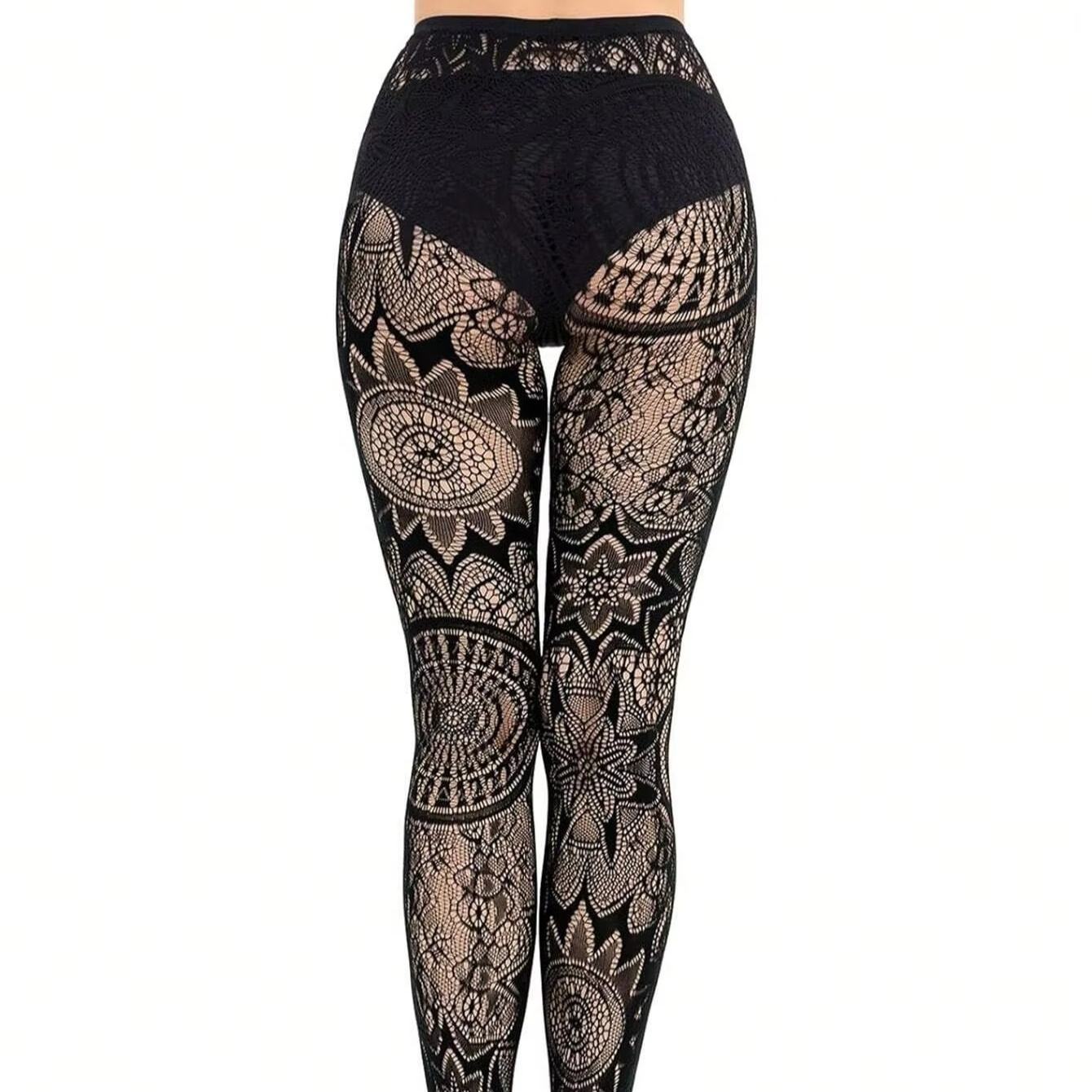 Dark Fishnet Tights - Punk Style Stretch Stockings