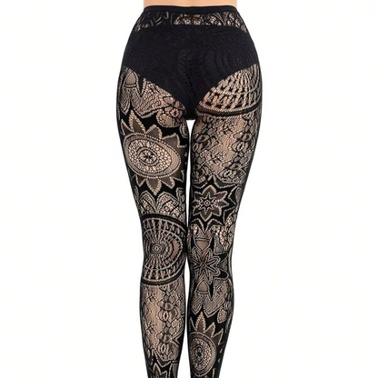 Dark Fishnet Tights - Punk Style Stretch Stockings