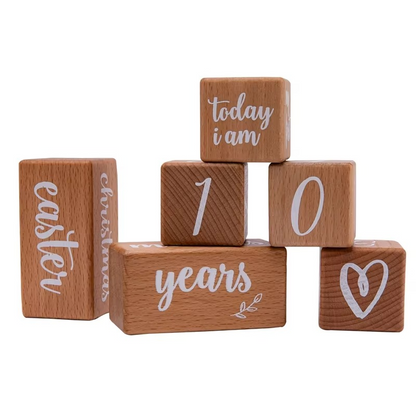 Personalized Wooden Baby Keepsake Blocks