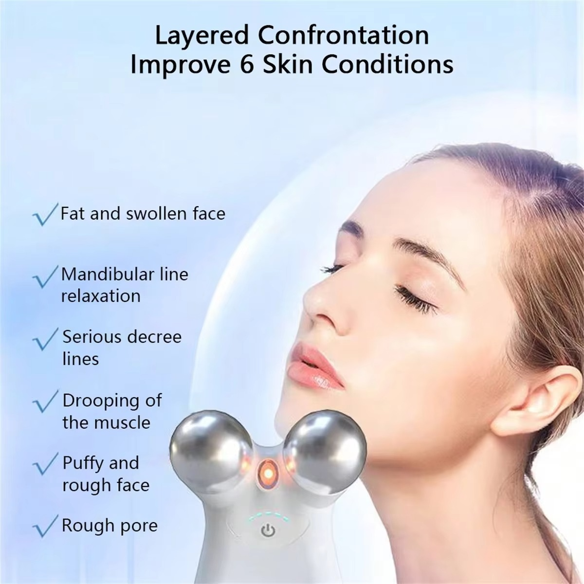 Advanced 2-in-1 Facial Toning Device RF & EMS