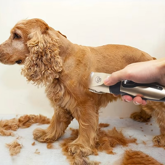Wireless Pet Grooming Kit for Dogs and Cats Clippers - Hehif