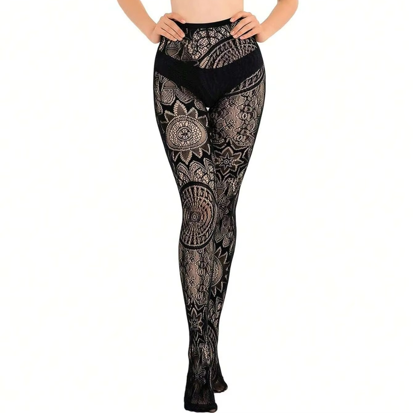 Dark Fishnet Tights - Punk Style Stretch Stockings