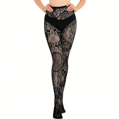 Dark Fishnet Tights - Punk Style Stretch Stockings