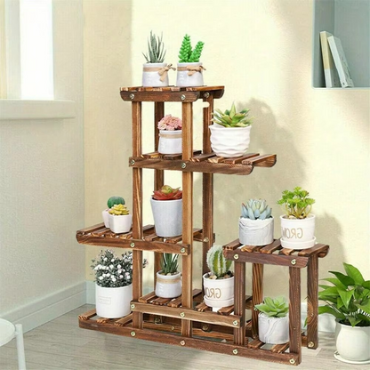 Space Saving 9 Shelf Corner Plant Rack