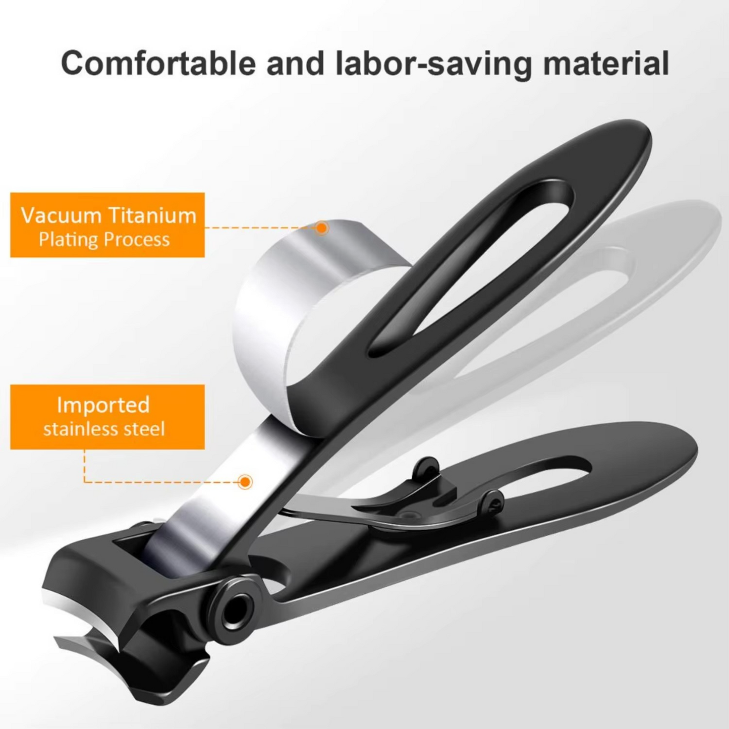 Strong Wide Tip Toenail Clippers for Thick Nails