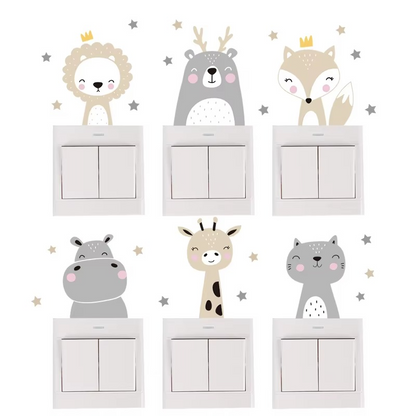 Fun Animal Wall Decals for Kids Rooms