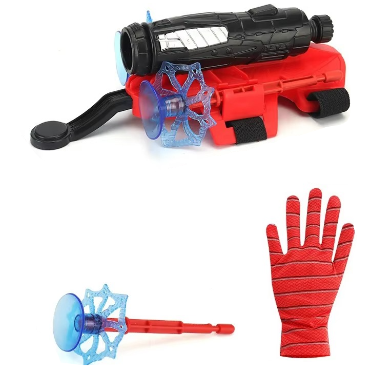 Fun Web Shooter Toy Glove with Soft Foam Darts