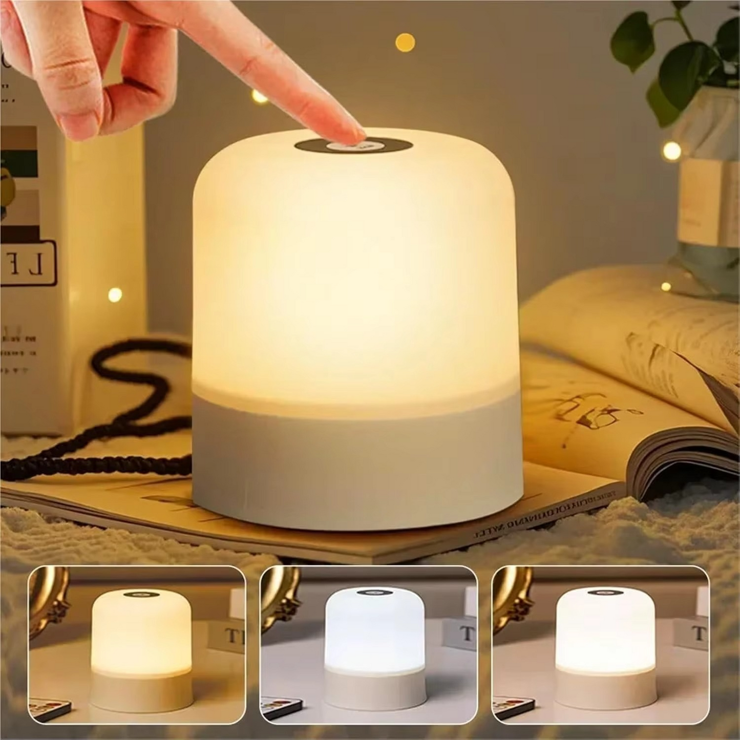 Dimmable LED Touch Lamp With Remote Control - Hehif