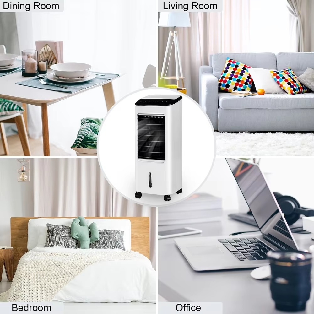 Compact 3-in-1 Air Conditioner Fan Humidifier with Remote