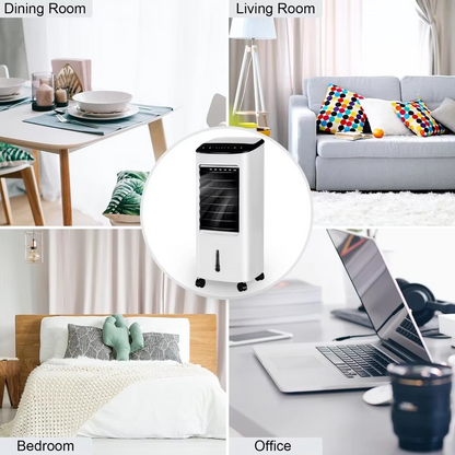 Compact 3-in-1 Air Conditioner Fan Humidifier with Remote