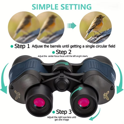 Clear View 60x60 HD High Power Outdoor Binoculars