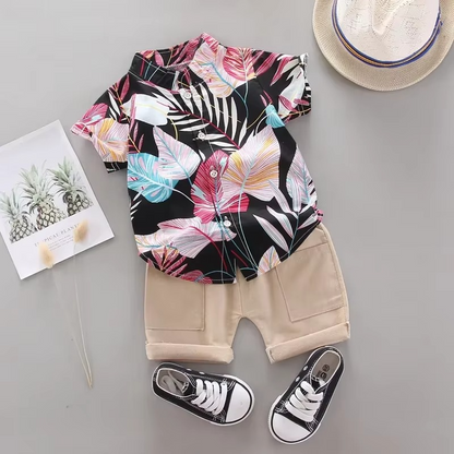 Cute Baby Boy Summer Shorts Set