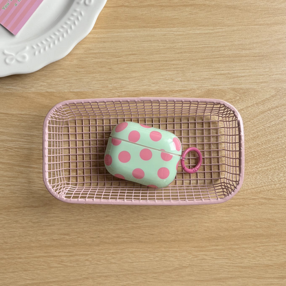 Shiny Dot AirPods Case with Keychain Ring