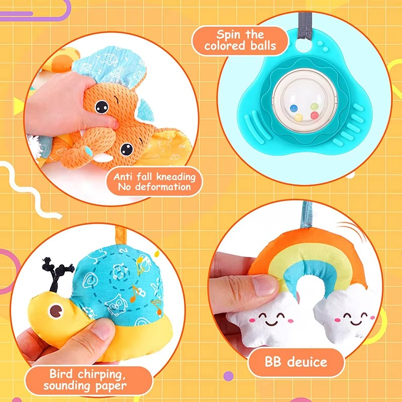 Fun Baby Car Toy with Spiral Teether Activity Center