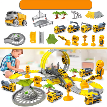 Fun Kids Racing Track Car Playset for Boys