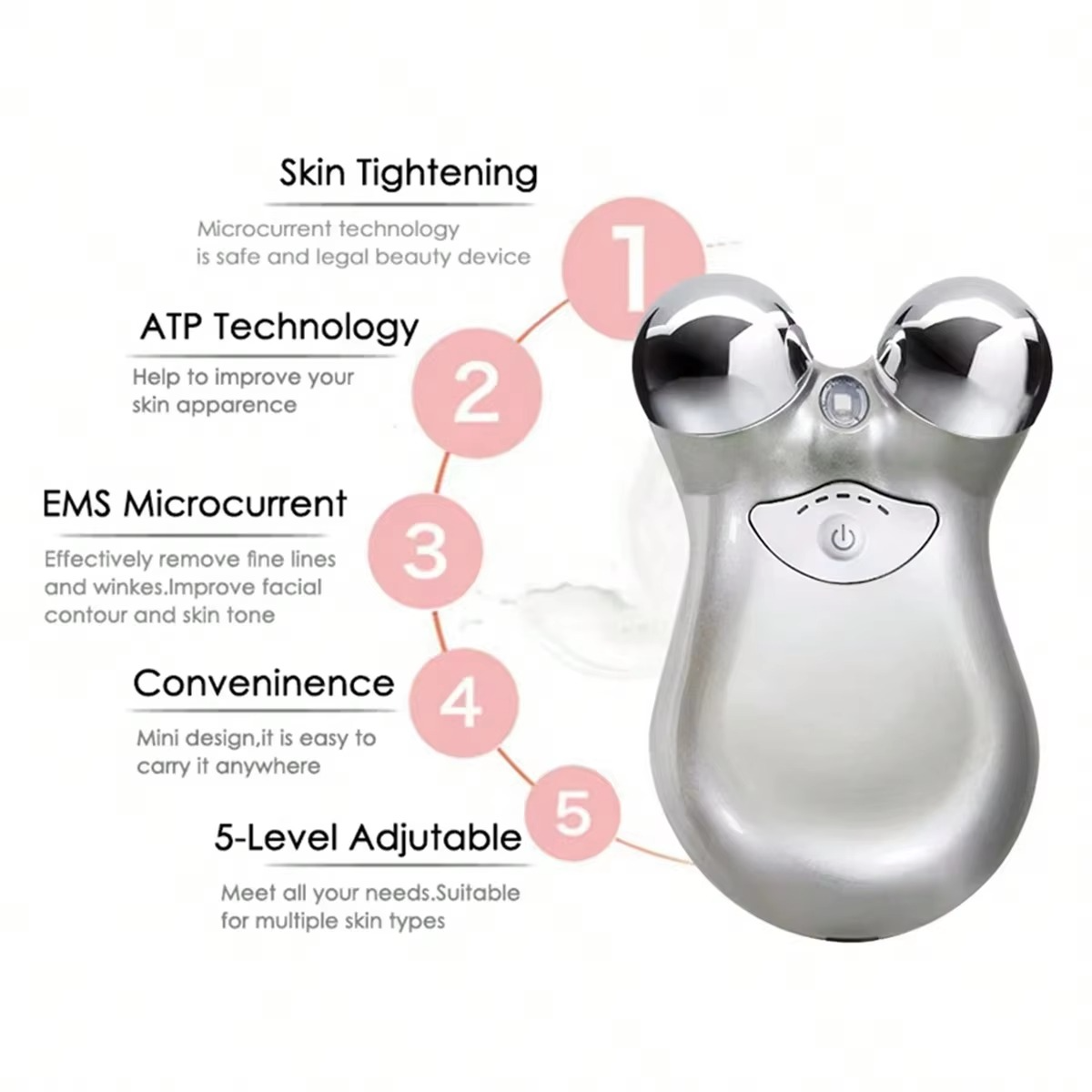 Advanced 2-in-1 Facial Toning Device RF & EMS