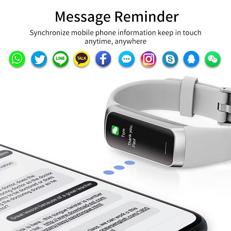 Waterproof Fitness Tracker Watch for Men and Women