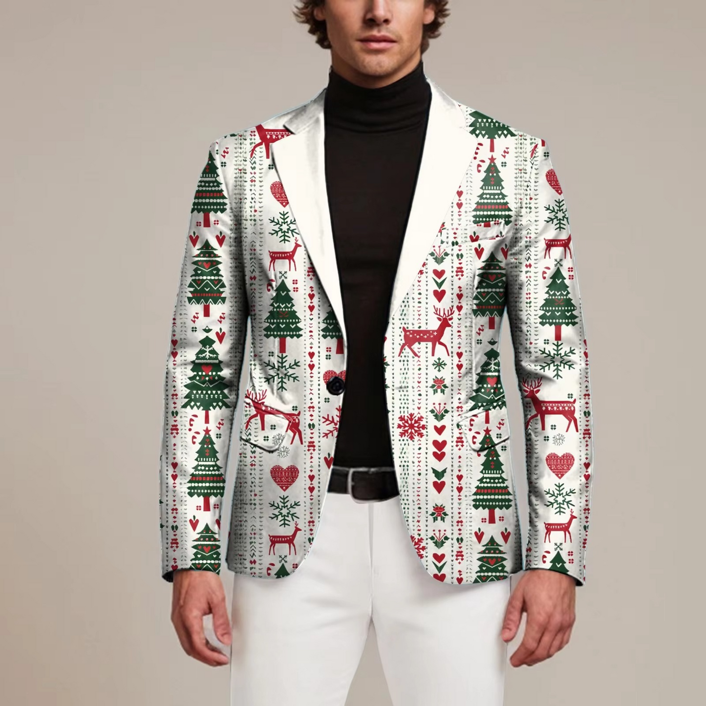 Men's Classic Holiday Blazer Jacket