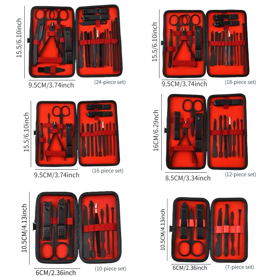 Complete Stainless Steel Nail Care Kit