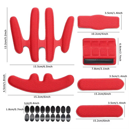 24PCS Helmet Pad Replacement Set for Bike and Motorcycle