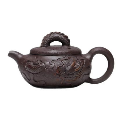 Unique Ceramic Teapot Set with Dragon Pattern - Hehif