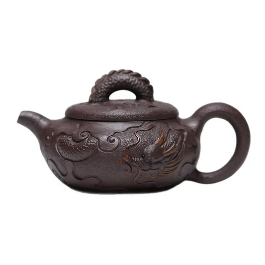 Unique Ceramic Teapot Set with Dragon Pattern - Hehif
