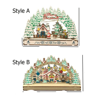 Traditional Handcrafted Christmas Village House Ornament