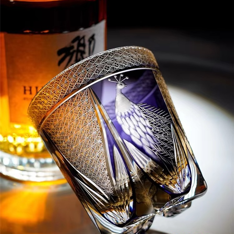 Premium Crystal Engraved Whiskey Glass