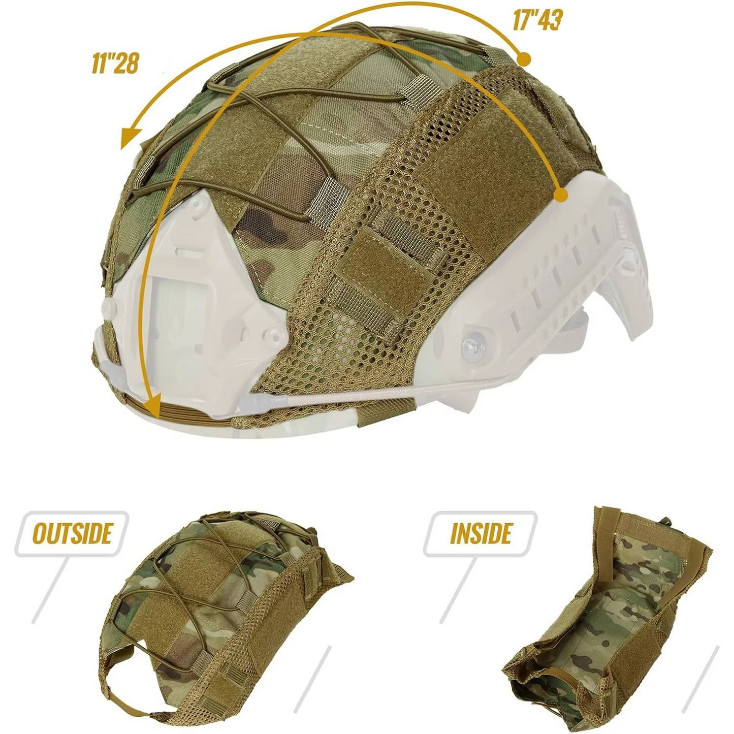 Tactical Camo Army Helmet Cover