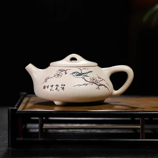 Authentic Chinese Purple Clay Teapot for Tea 8.5oz - Hehif