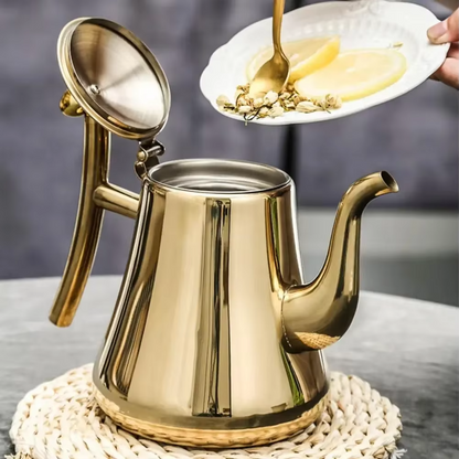 Durable Heavy Duty Steel Teapot for Home Use
