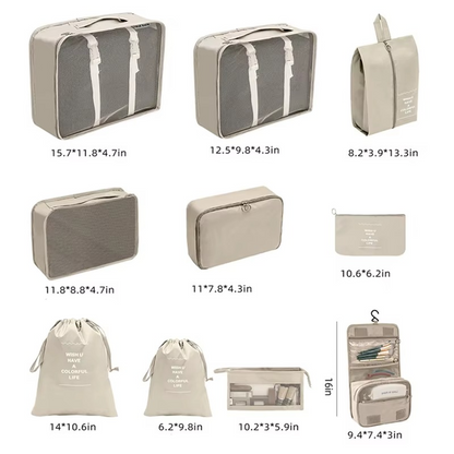 Compact Packing Cubes for Travel and Closet Organization