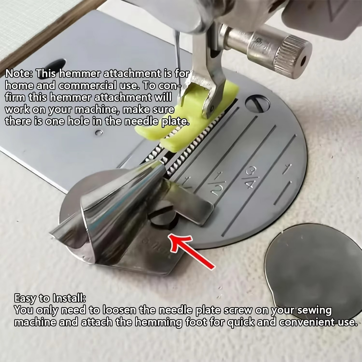 Essential Sewing Hemming Foot Kit, 3-10mm