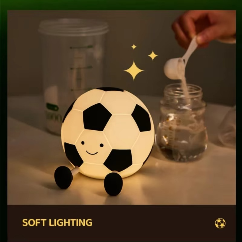LED Soccer Night Lamp with Adjustable Brightness