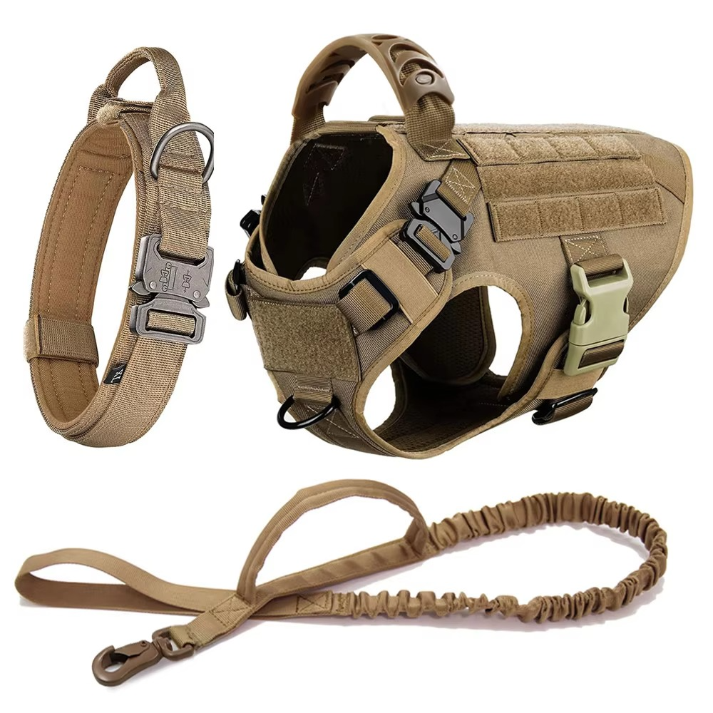 Durable Dog Vest Harness and Lead Set for Big Dogs