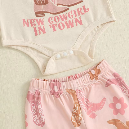 Cute Girl's Floral 3-Piece Costume Set